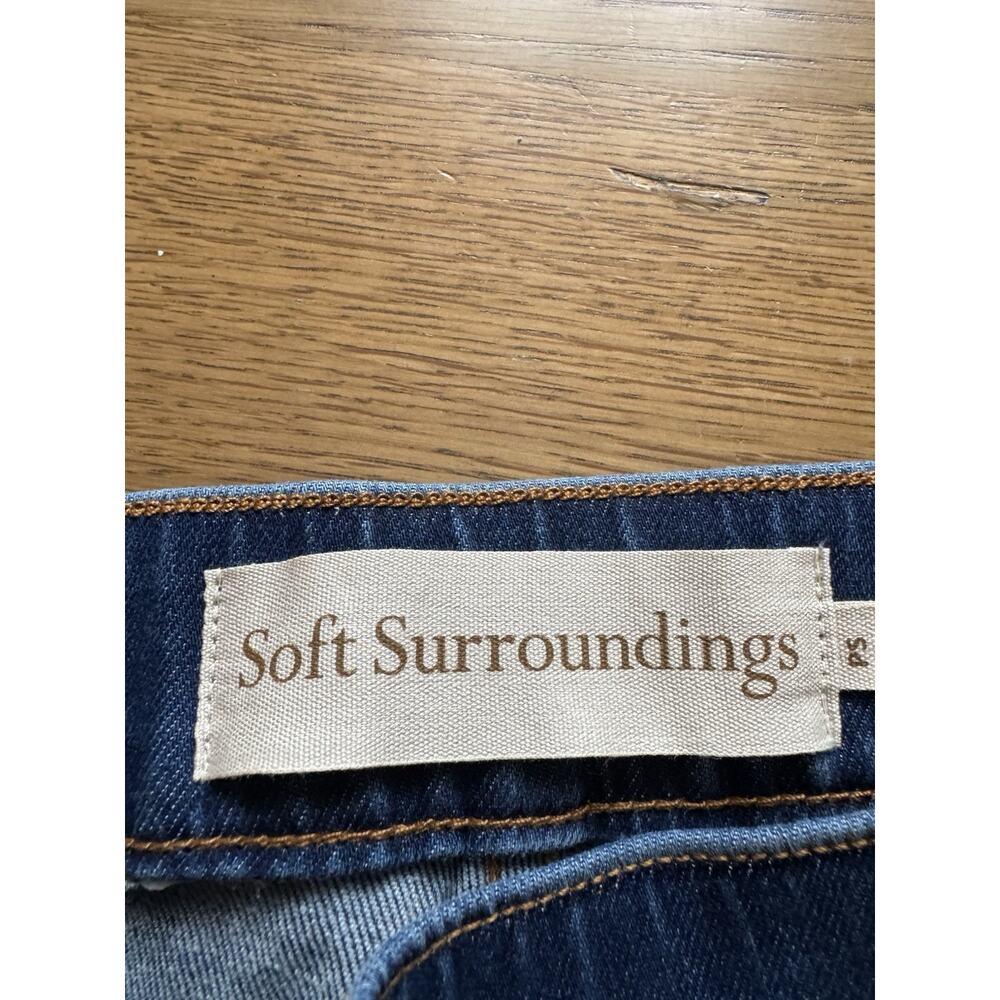 Soft Surroundings Ultimate Denim Pull-On Slim Leg Jeans Women Sz PS Stretch NWT - Picture 3 of 12